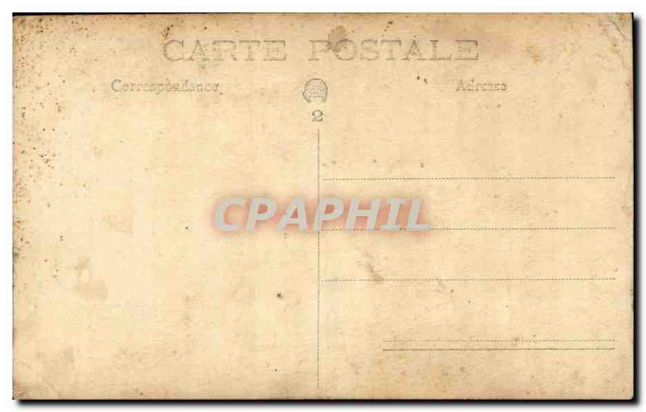 CARTE PHOTO Jeune fille — Rückseite