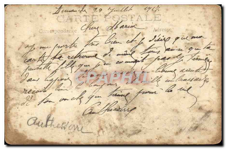 CARTE PHOTO Militaire et obus de canon (militaria) — Rückseite