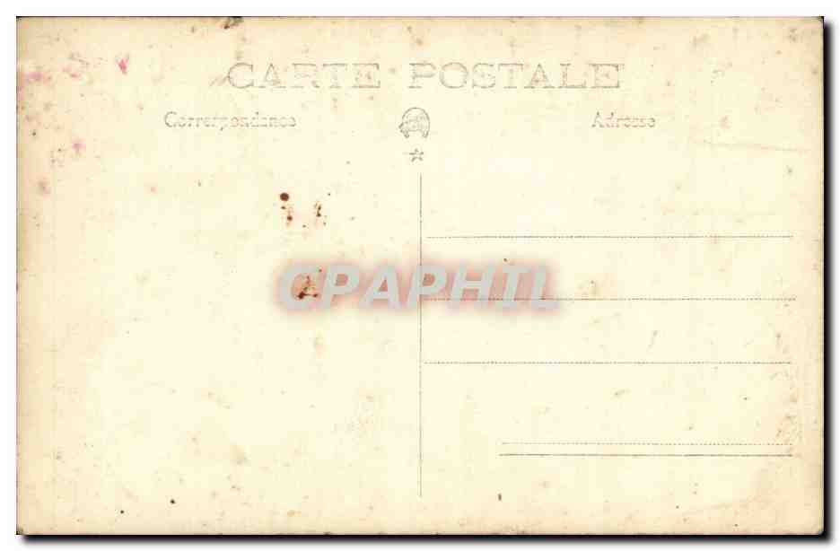 CARTE PHOTO Homme (costume folklore) — Verso