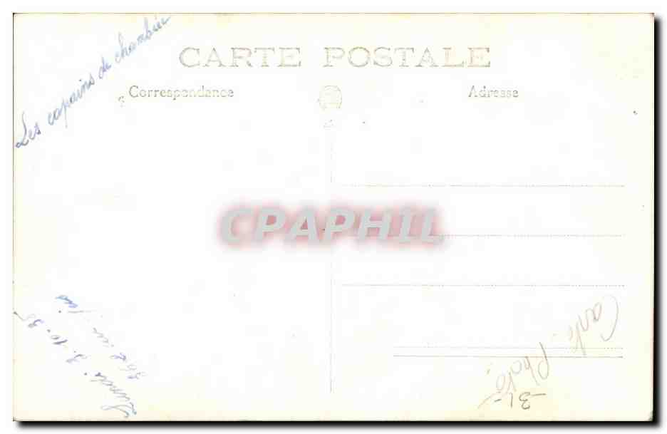 CARTE PHOTO Les copains de chambree 1938 (militaria) — Rückseite
