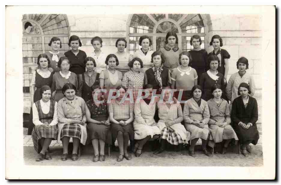 CARTE PHOTO Classe Enfants Ecole