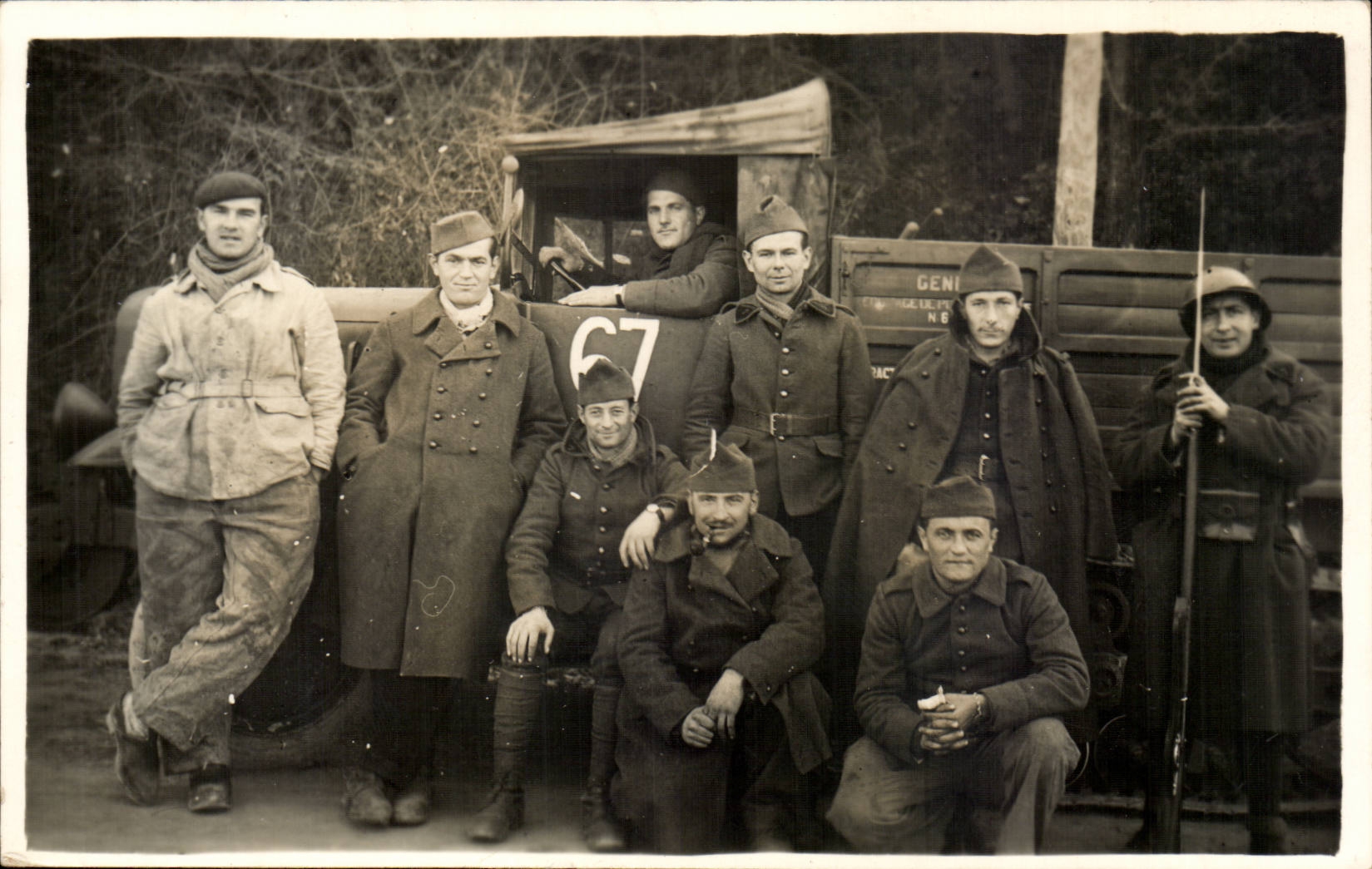 CARTE PHOTO Soldats militaria Genie