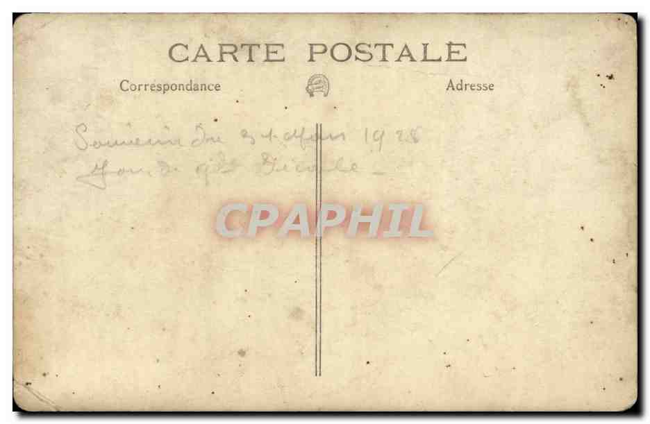 CARTE PHOTO Jeunes hommes — Rückseite