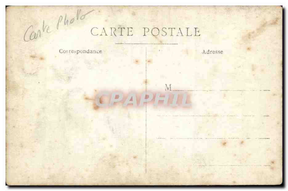 CARTE PHOTO Soldats militaria tranchees — Rückseite