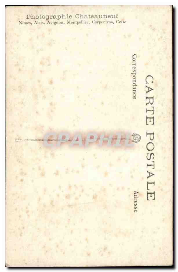 CARTE PHOTO Jeune homme Enfant — Rückseite