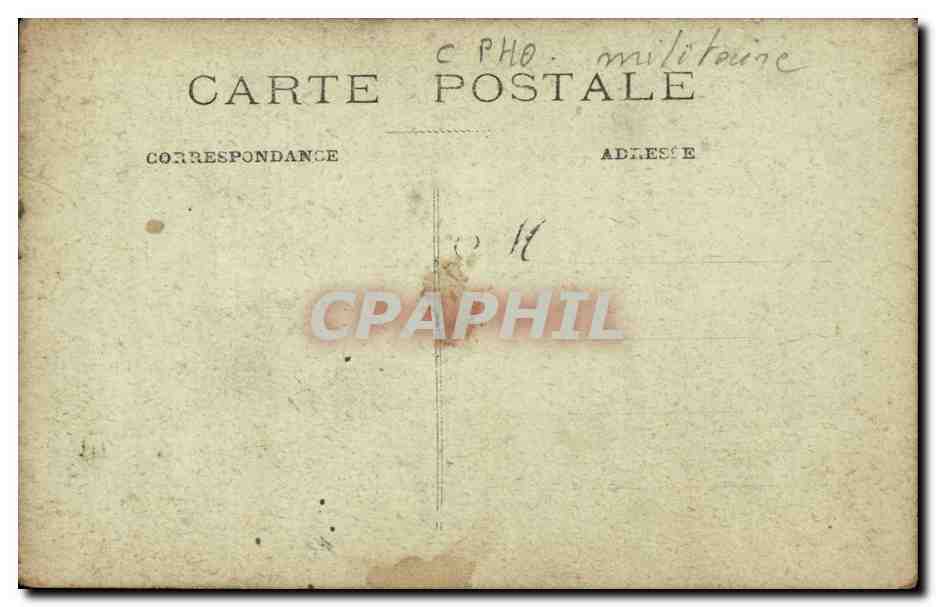 CARTE PHOTO Soldats militaria — Rückseite