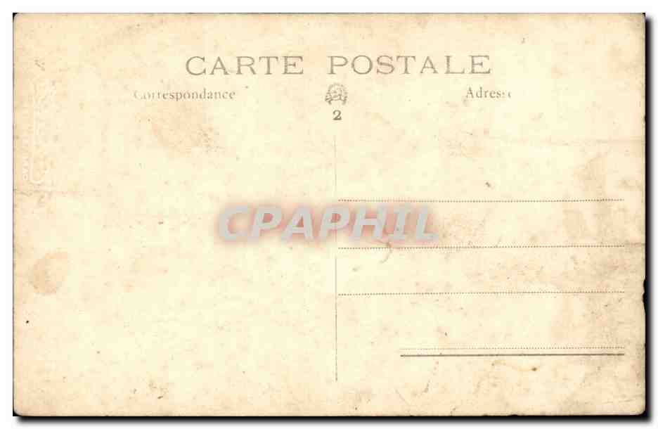 CARTE PHOTO Couple Charles Carcassonnne — Rückseite