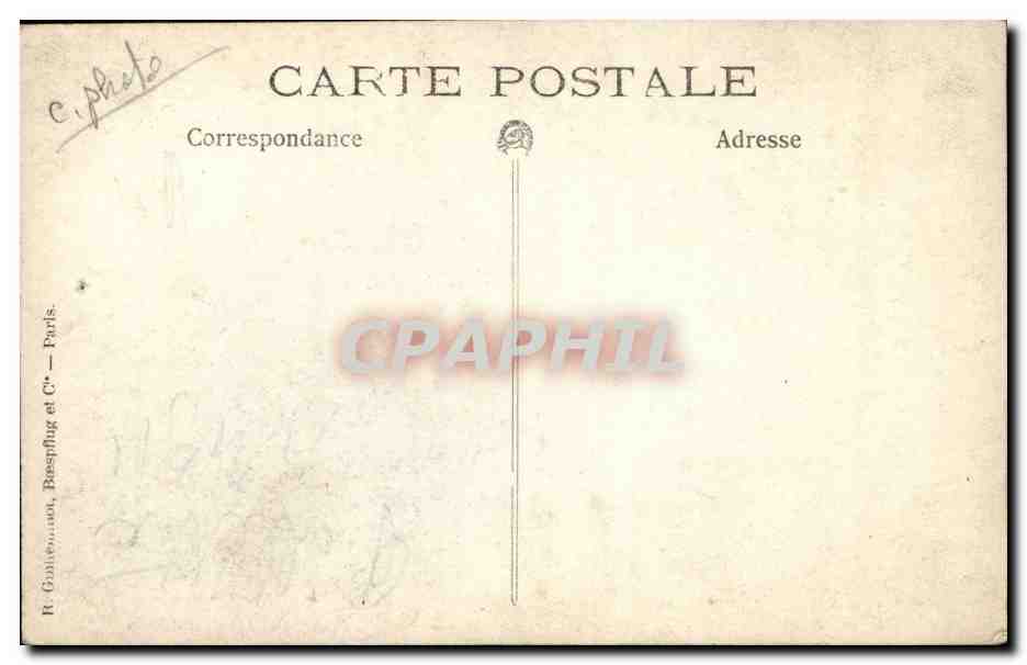 CARTE PHOTO Fantaisie Femme — Verso
