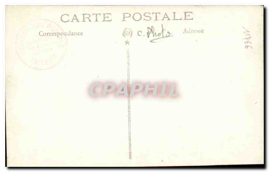 CARTE PHOTO Enfant au cerceau — Verso