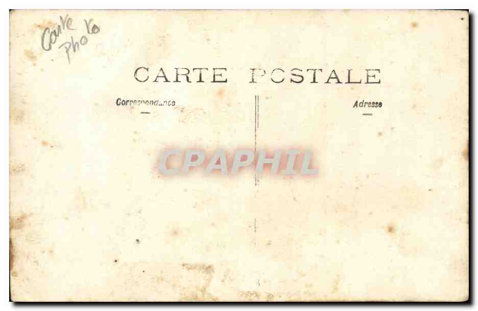 CARTE PHOTO Militaria soldat et cheval — Rückseite