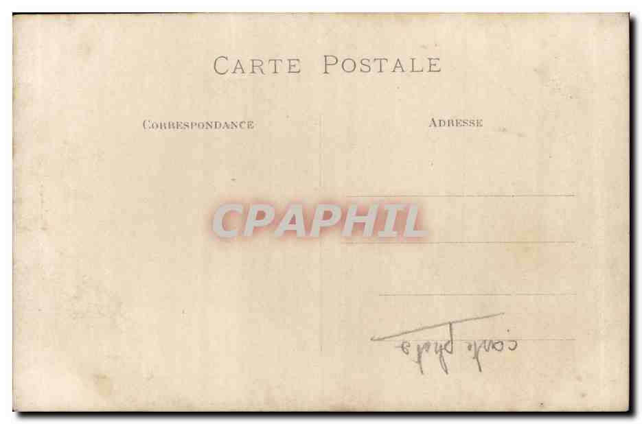 CARTE PHOTO Costumes Folklore — Verso