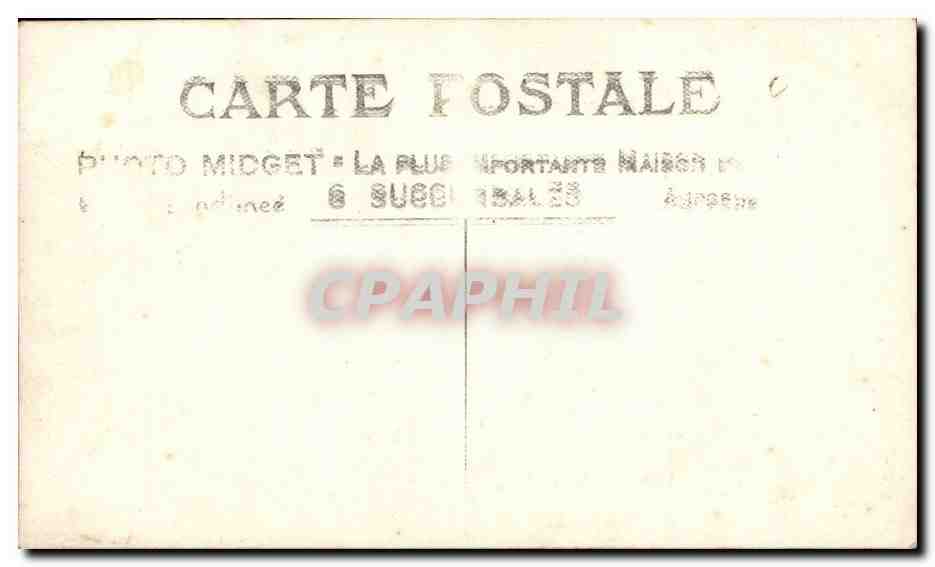CARTE PHOTO Couple Femme et enfant — Verso