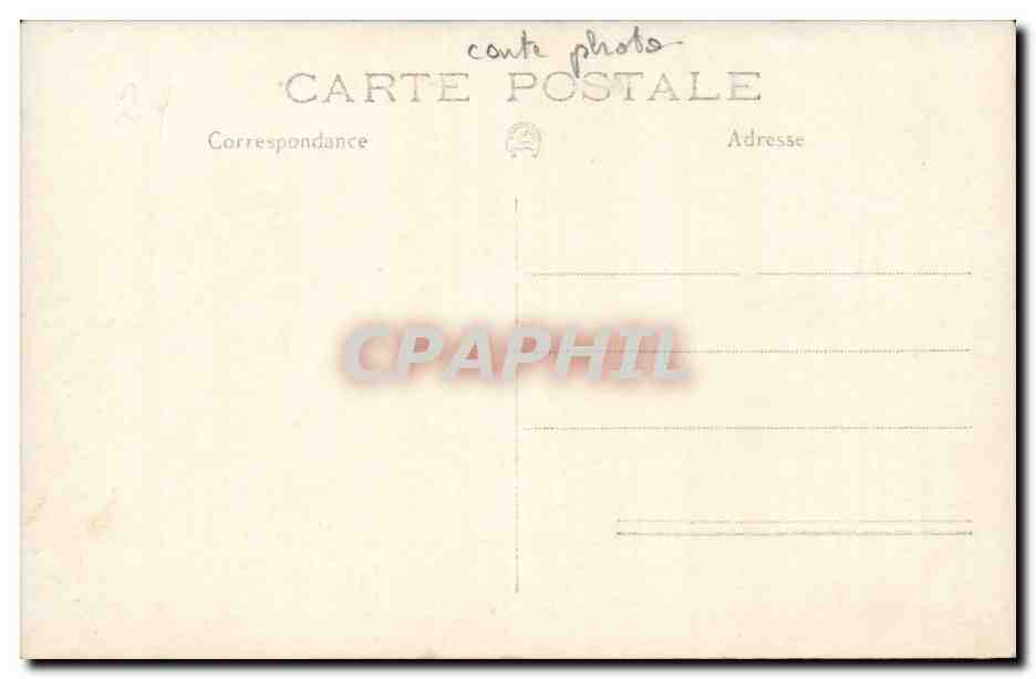CARTE PHOTO Enfants ane mule donkey — Rückseite
