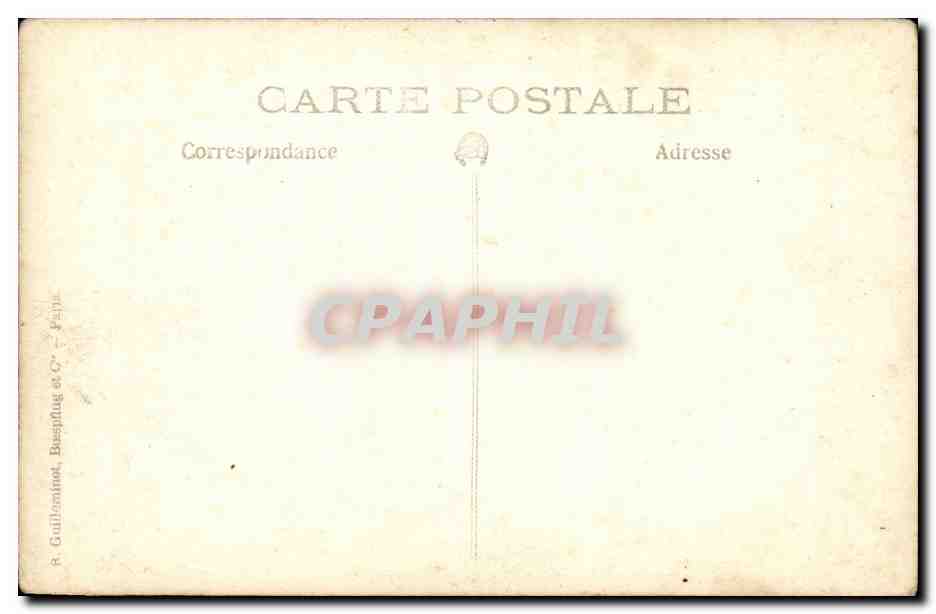 Gruppo di soldati e civili — Editore R. Guillainnot, Bespflug & Cie, Parigi — Verso