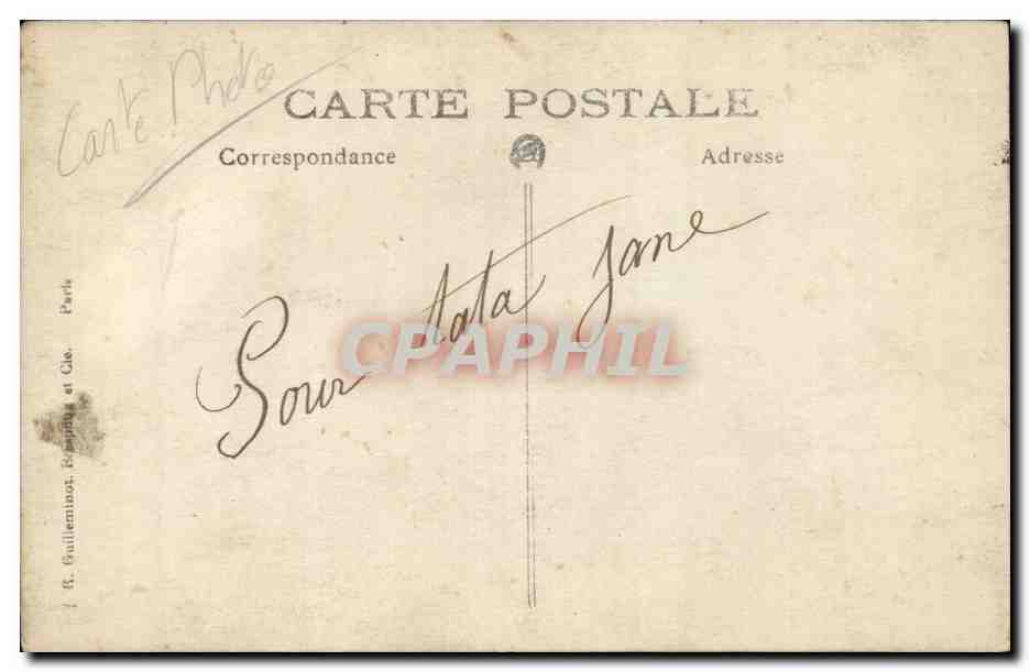 CARTE PHOTO Enfant soldat — Verso