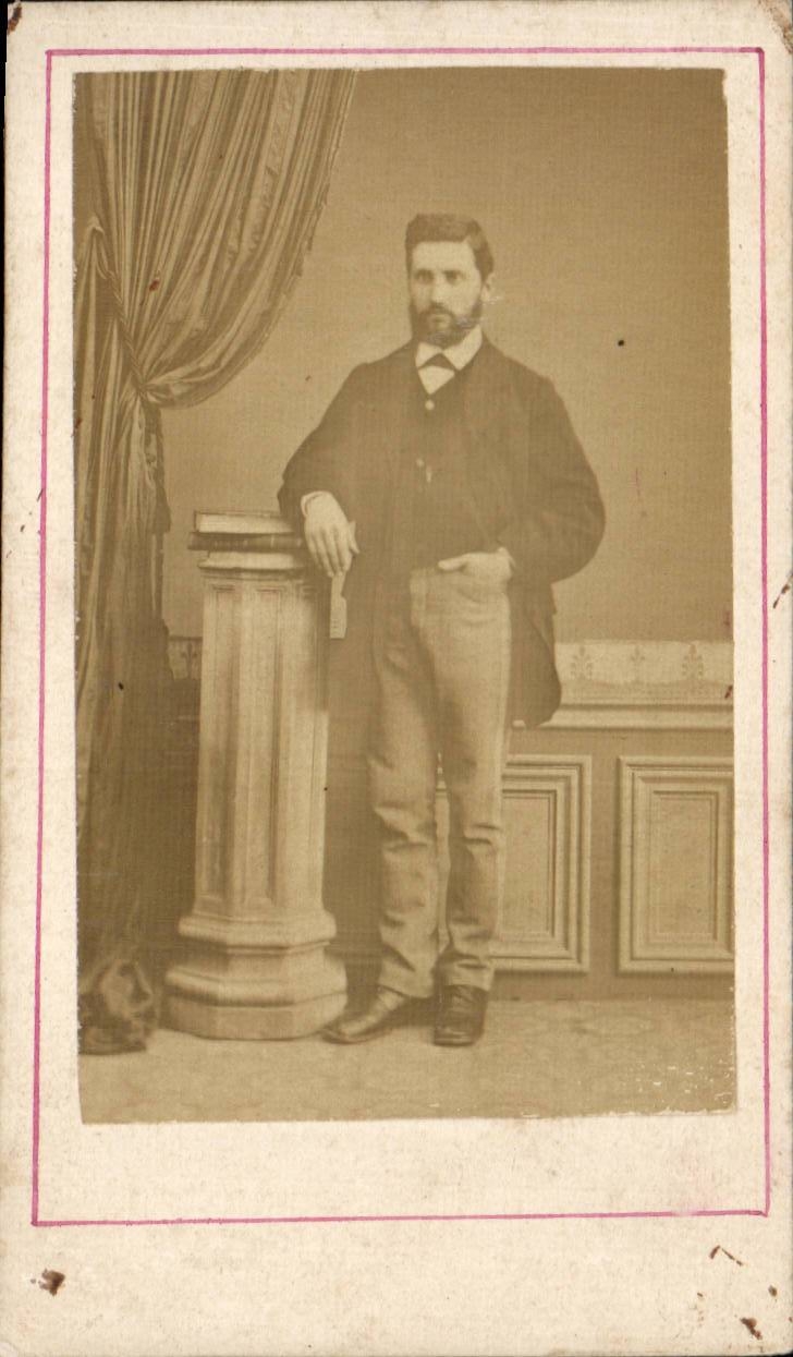 CARTE PHOTO Folklore Costume Homme