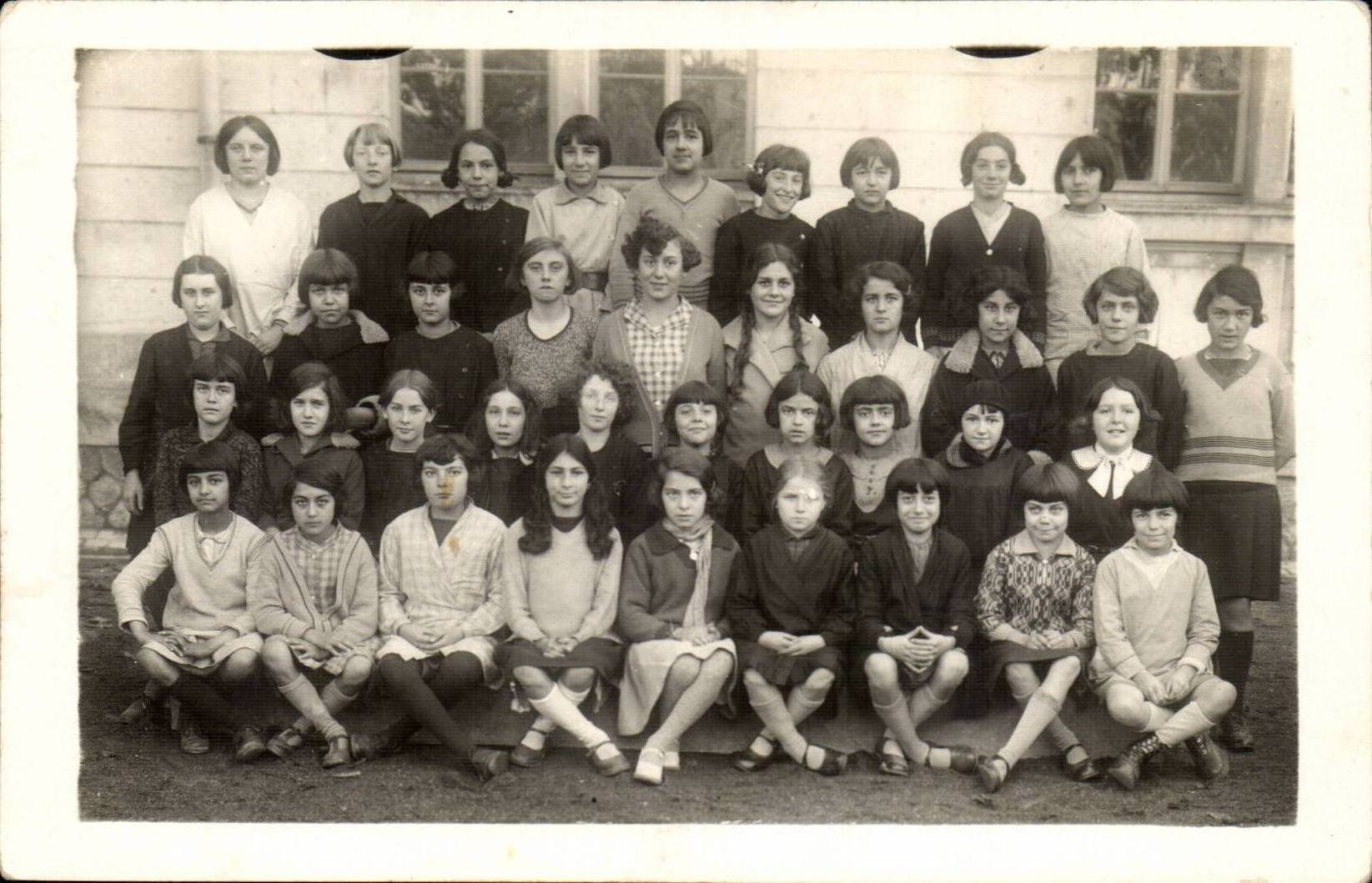 CARTE PHOTO Enfants Ecole