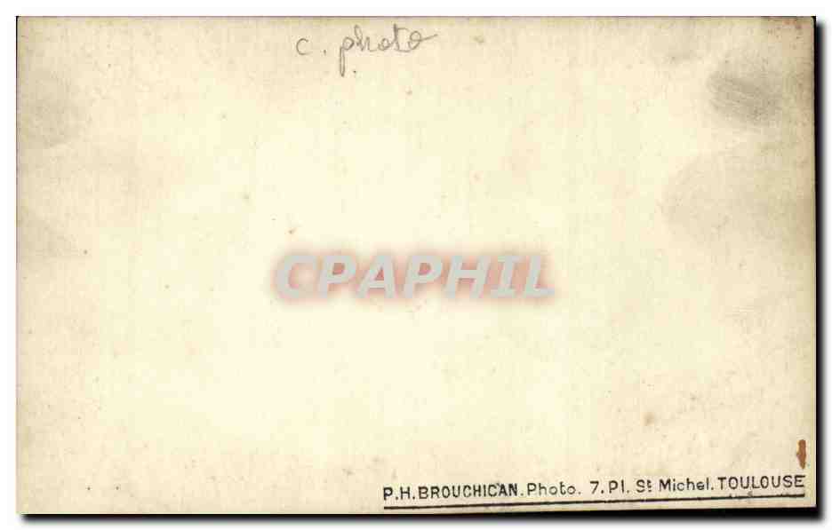 CARTE PHOTO Fantaisie Bebe Enfant — Rückseite
