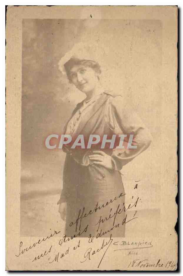 Femme en costume élégant — C. Blandier, Nice — n° de série non visible