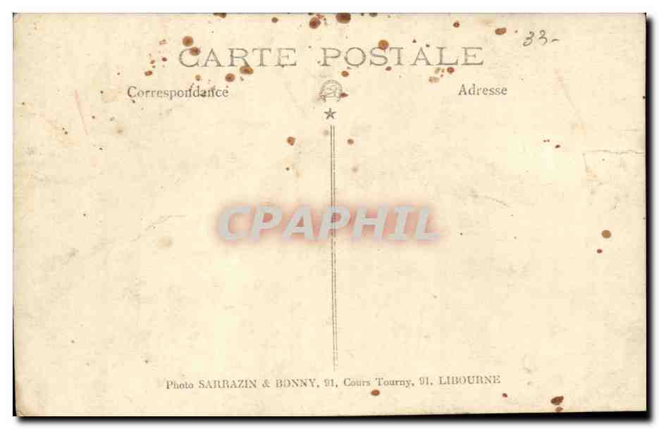 CARTE PHOTO Africulture Ane donkey mule Fauchage — Rückseite