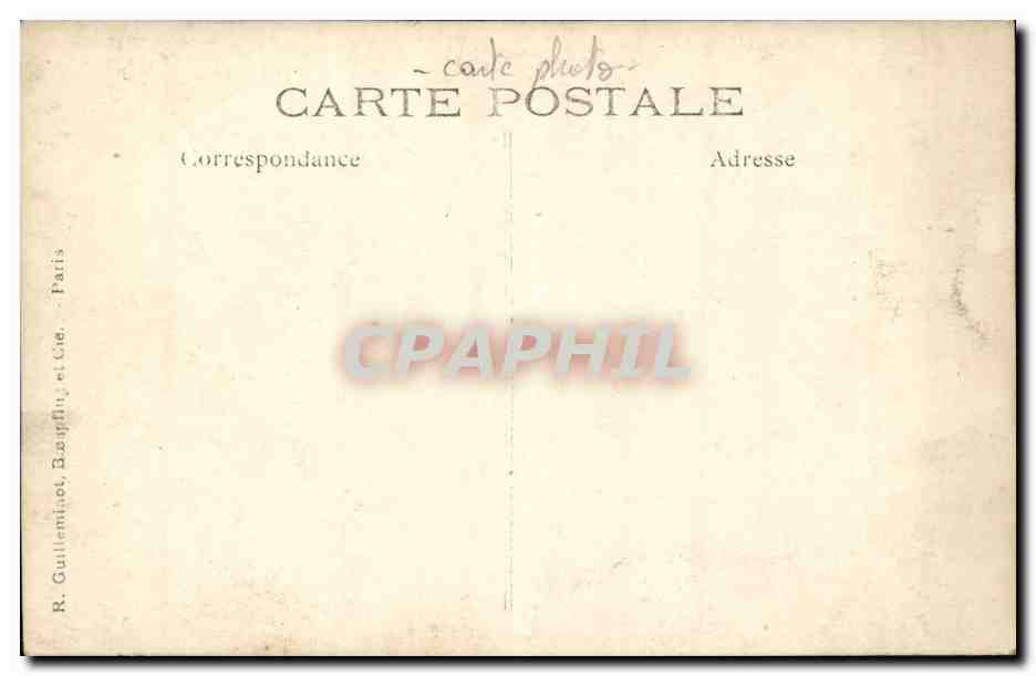CARTE PHOTO Ecole laboratoire de chimie  — Rückseite