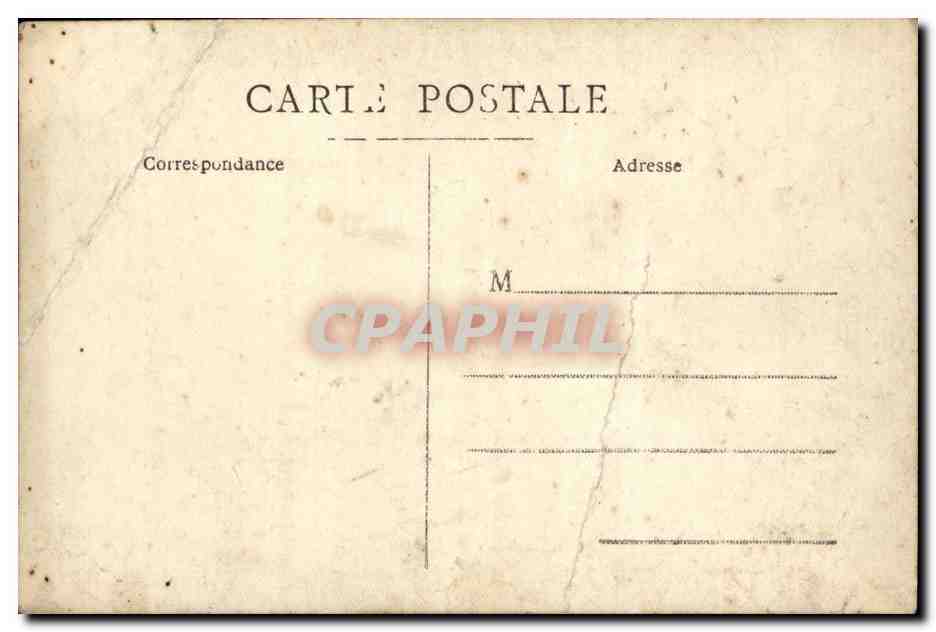 Famille avec soldat — studio photographique — Carte postale italienne — Verso