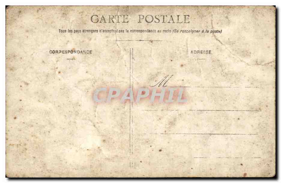 CARTE PHOTO Jeune fille — Back