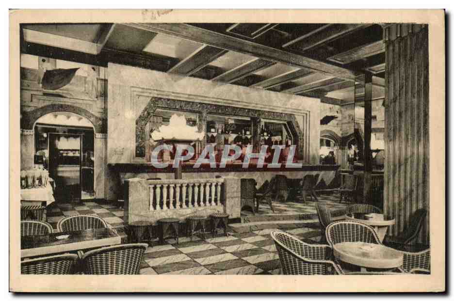 Paris 8 - Le Lido des Chmps Elysees - Le Bar Monumental en Marbre - CPA 