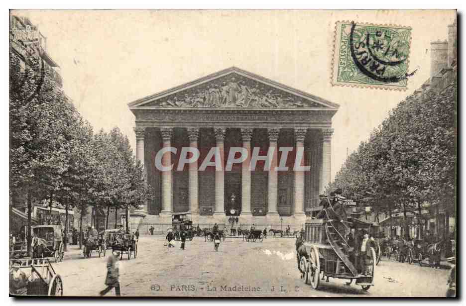 Paris - La Madeleine — Verlag J. L. C., Nr. 62