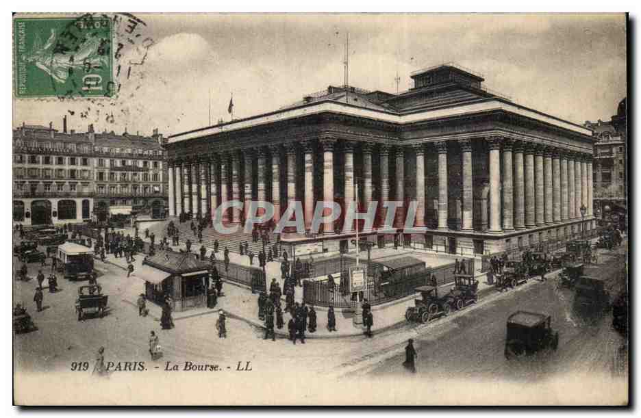Paris - 2 - La Bourse - CPA 