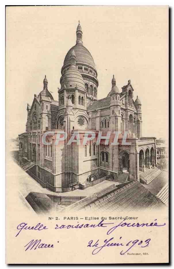Paris - 14 - Eglise de Sacre Coeur - CPA 
