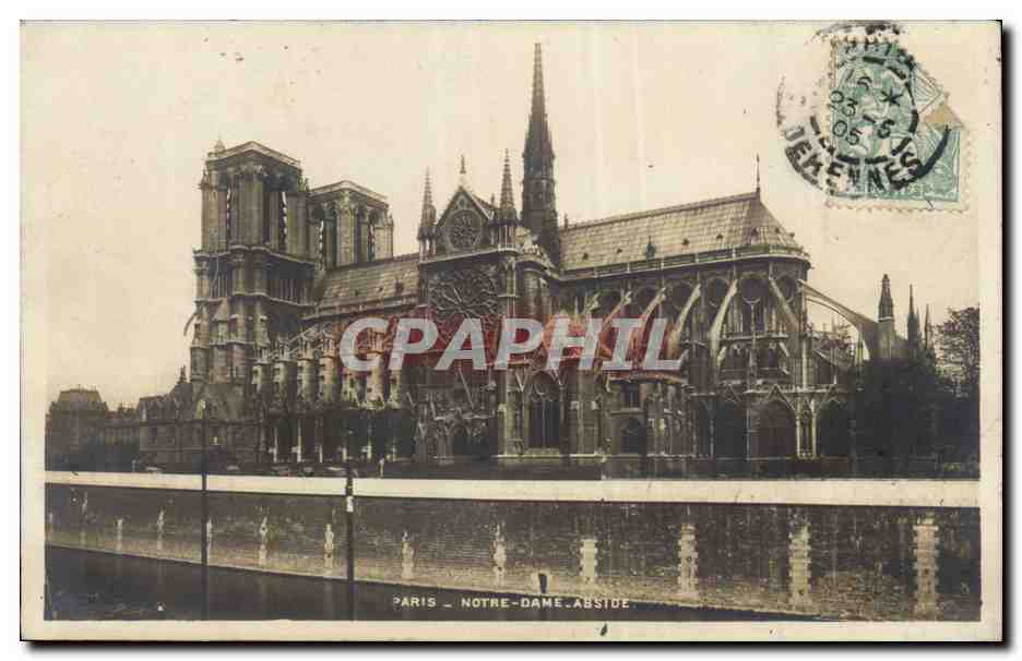 Paris - 5 - Paris Notre Dame Abside - CPA 