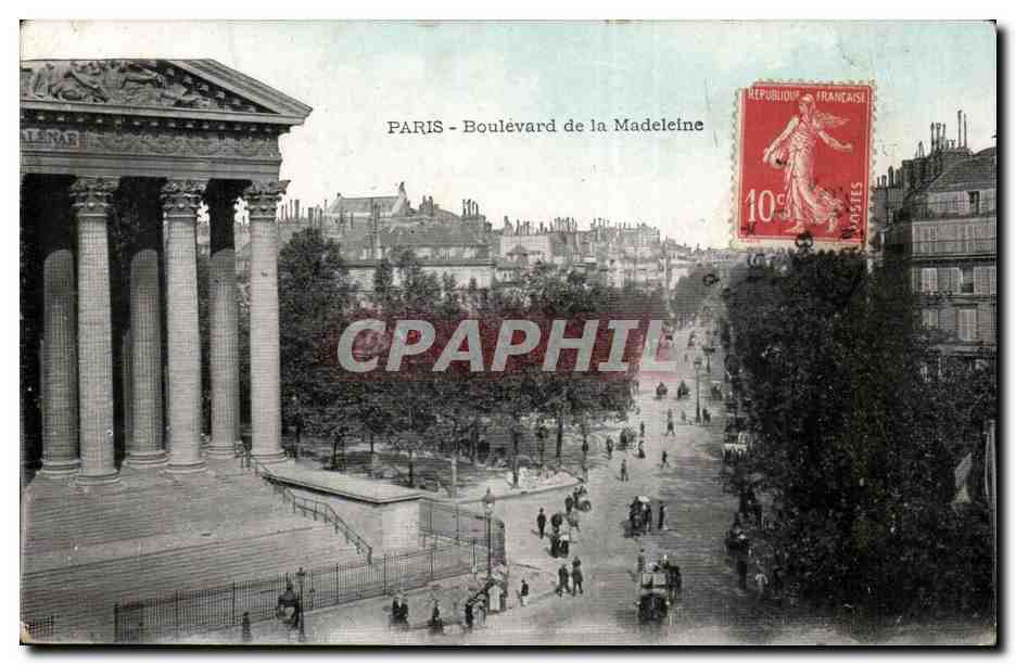 Paris - 8 Boulevard de Madeleine - CPA 