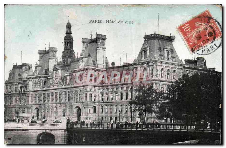 Paris - 8 Hotel de Ville - CPA 