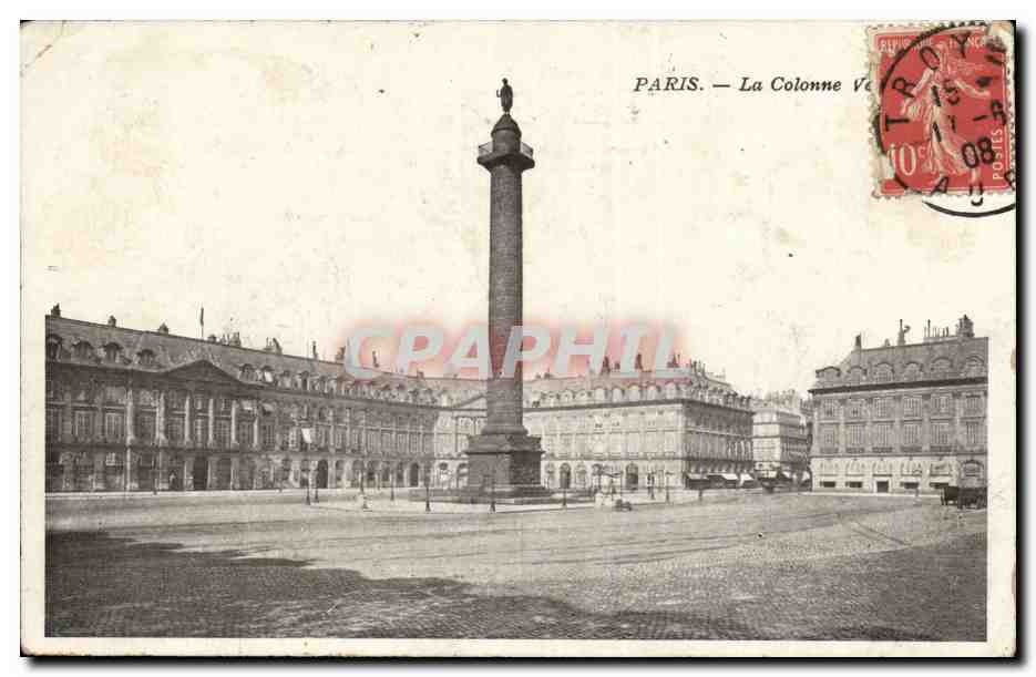Paris - 1 - La Colonne Vendome - CPA 