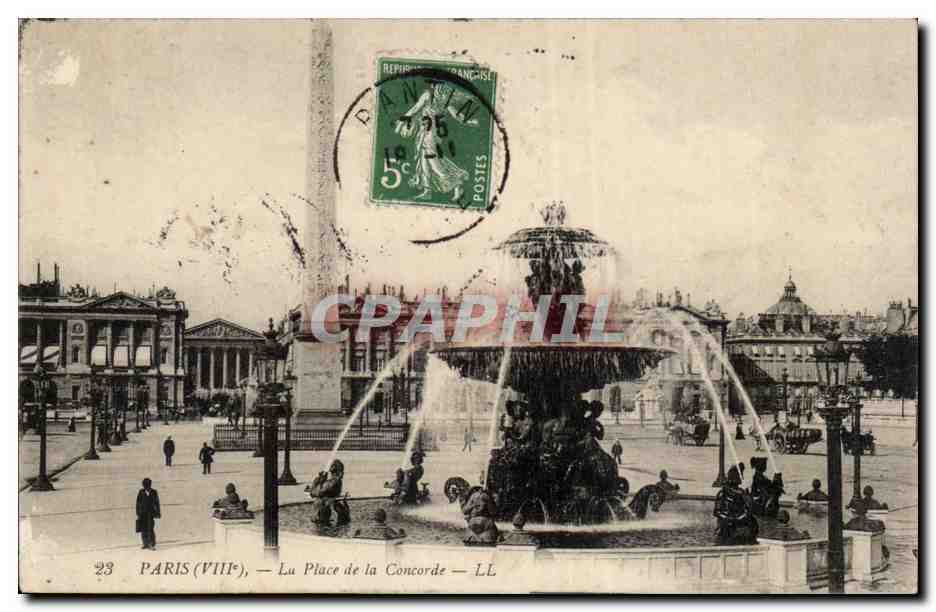 Paris - 8 - Place de la Concorde - CPA 