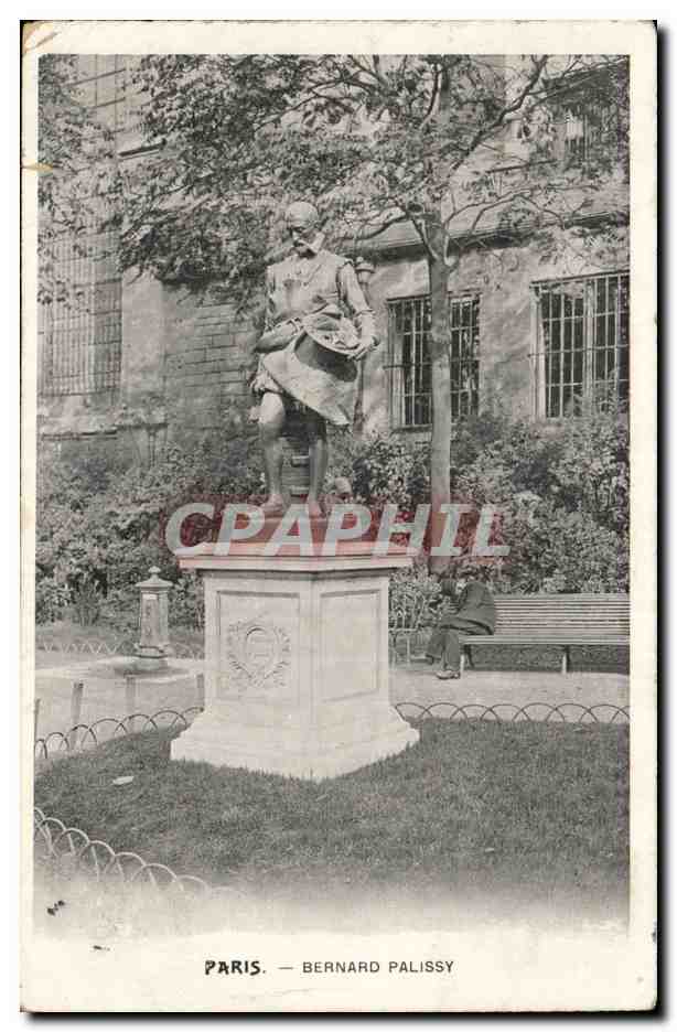 Paris - 6 - Bernard Palissy - Statue - CPA 