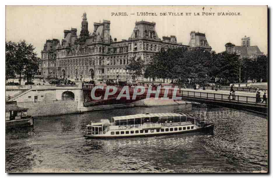 Paris - 4 - Hotel de Ville - CPA 