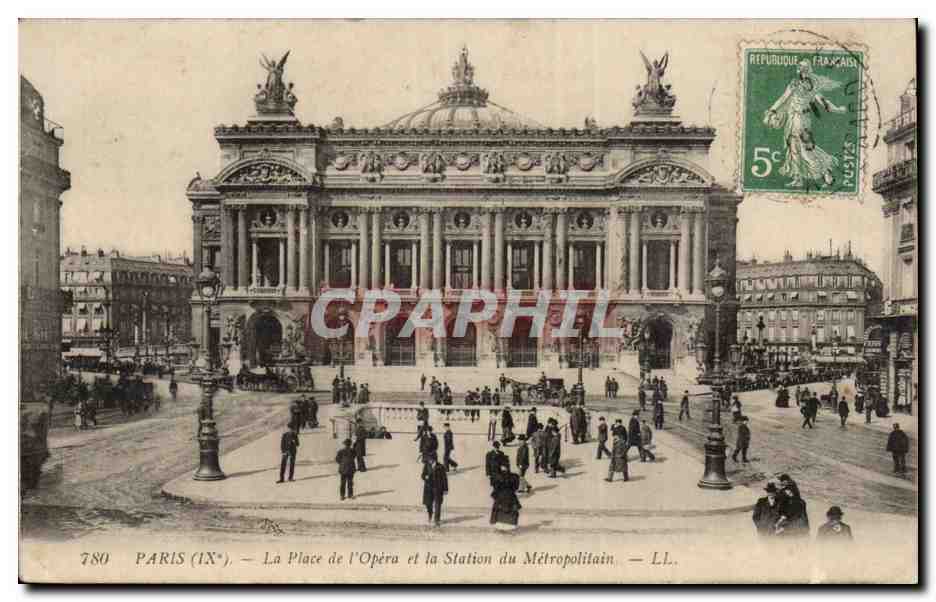 Paris - 9 - Place de L'Opera - CPA 