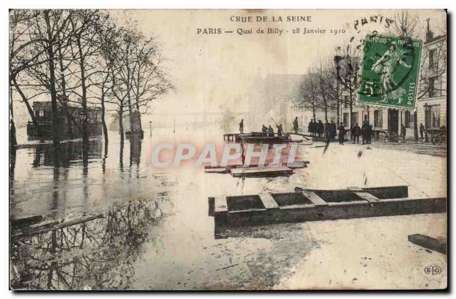 Paris - 16 - Quai de Billy 1910 - CPA 