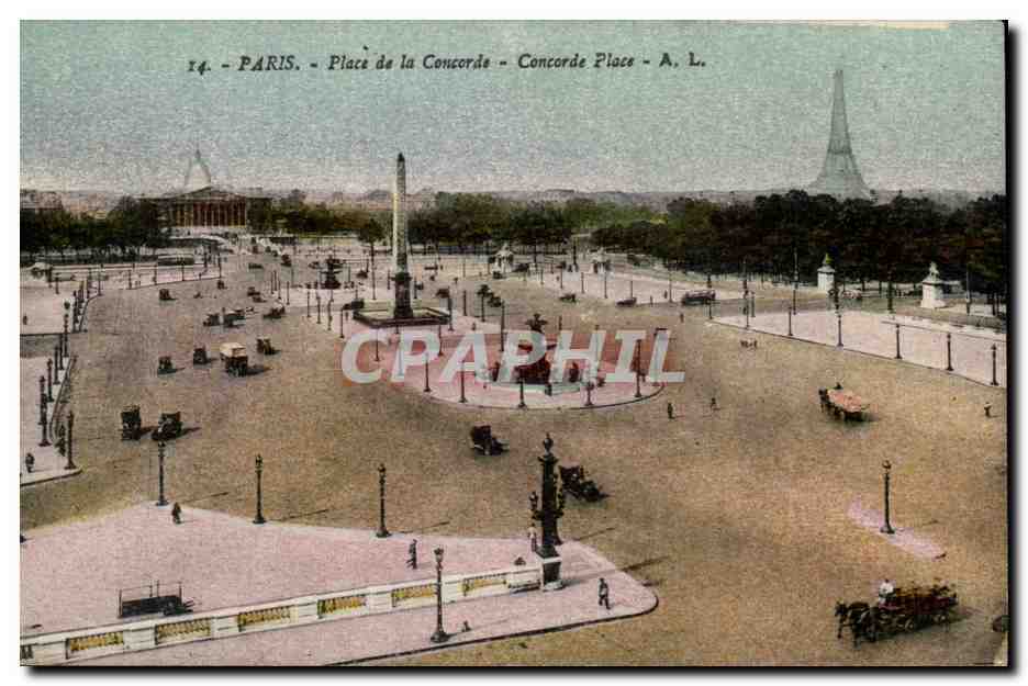 Paris - 8 - Place de la Concorde - CPA 