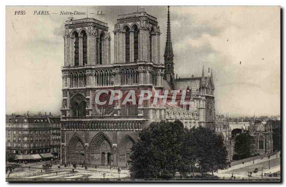 Paris - 4 - Notre Dame - CPA 