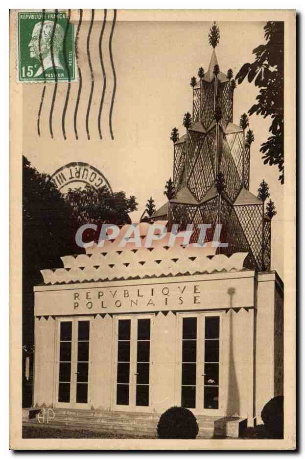 Paris - Exposition des Arts Decoratifs Pavillon National de la Republique Polonais - Poland - Polen - CPA 