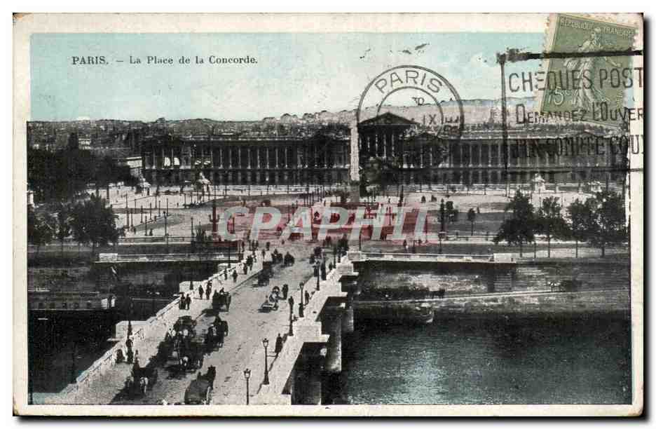 Paris - 8 - La Place de la Concorde - CPA 
