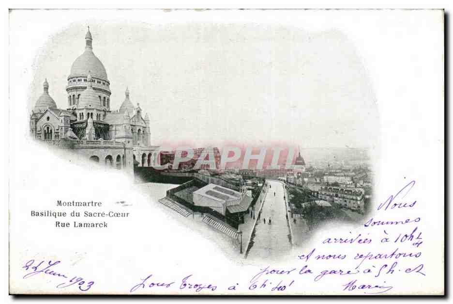Montmartre — Basilique du Sacré-Cœur — Rue Lamarck