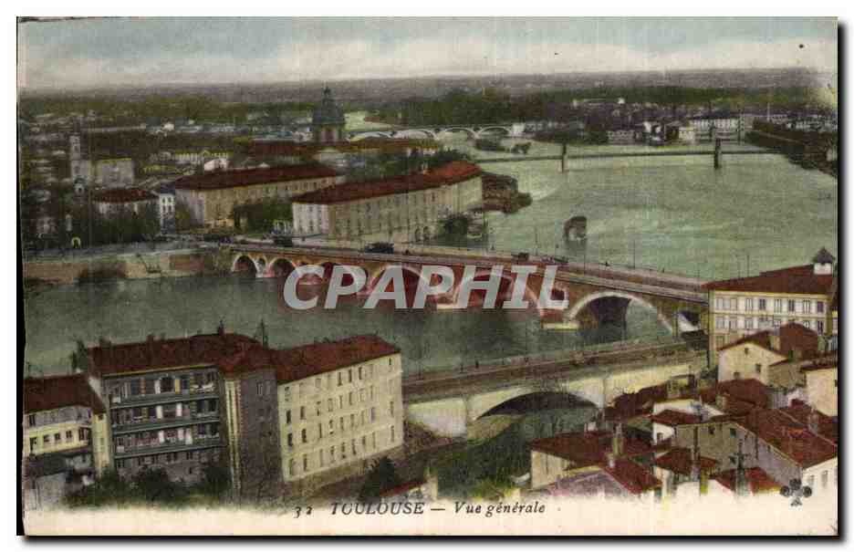 Toulouse — Vue générale — éditeur CPAPHIL, n° 32