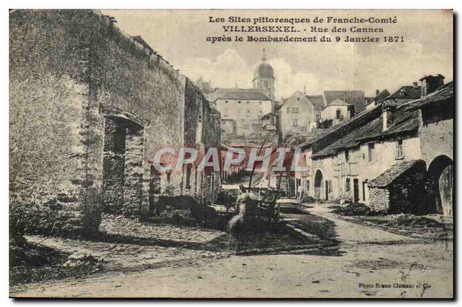 Vilersexel - Les Sites Pittoresques - Rue des Cannes Apres Bombardement 1871 - CPA 