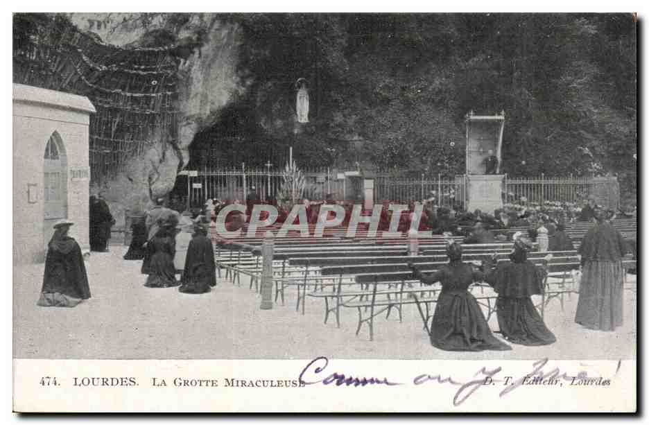 Lourdes - La Grotte Miraculeuse - CPA 