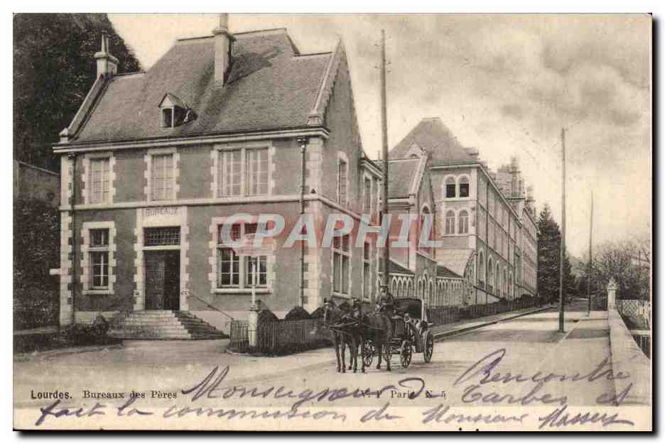 Lourdes - Bureaux des Peres - CPA 
