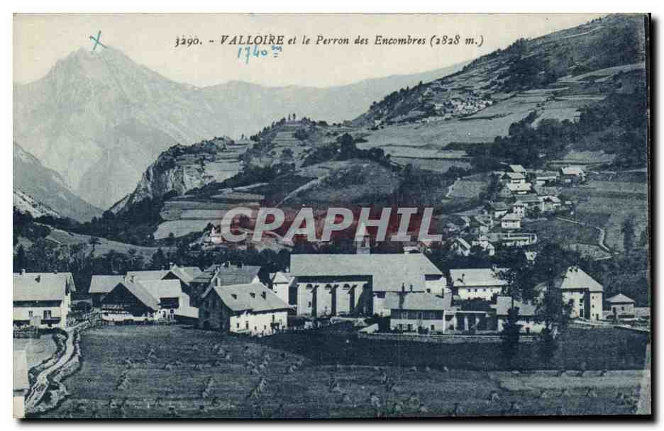 Valloire et le Perron des Encombres m - CPA 